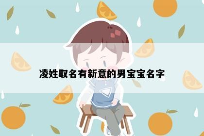 凌姓取名有新意的男宝宝名字